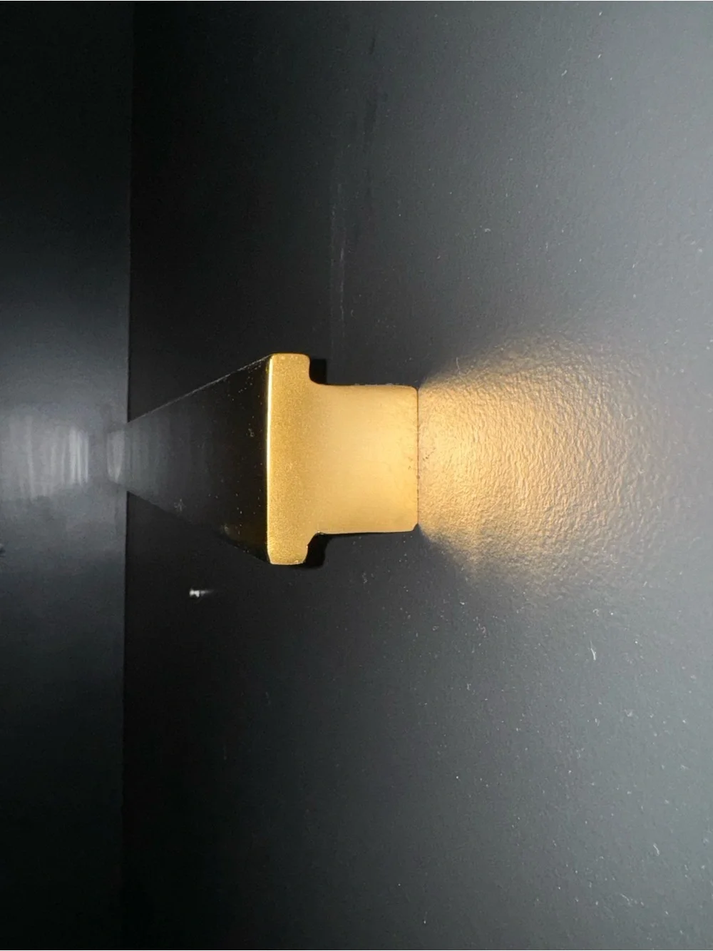 Gold Tone Accent Wall Shelves- Minimal Modern Home Wall Decor